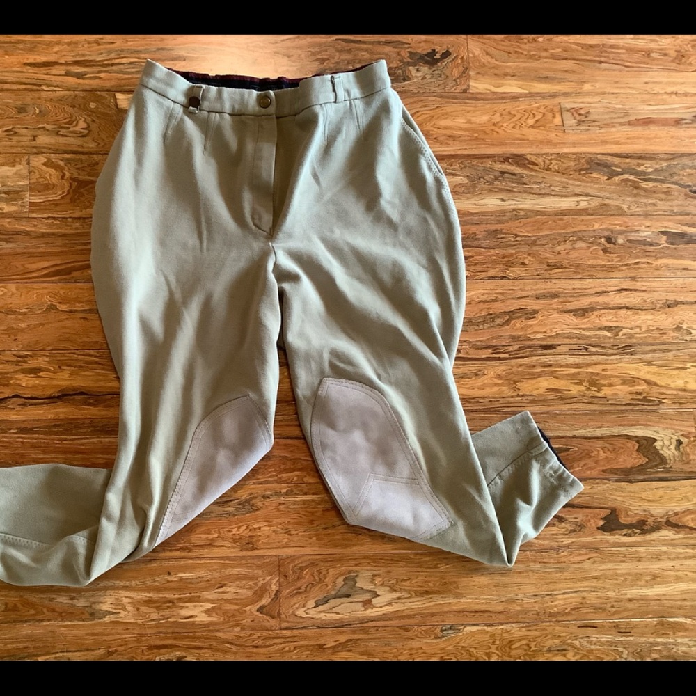 On Course Cotton Naturals Breeches 32 Olive